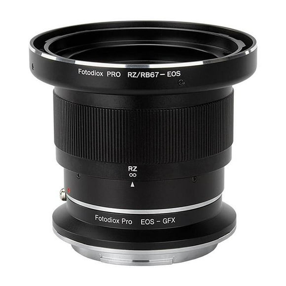 Fotodiox RBRZ-EOS-GFX-Pro Pro Lens Mount Double Adapter for Mamiya RB67 & RZ67 Mount & Canon EOS D & SLR Lenses to Fujifilm G-Mount GFX