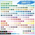 thumbnail image 4 of Marcadores de pintura acrílica Guangna de 288 colores con punta pincel, 4 of 7