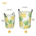 thumbnail image 6 of YFYANG Waterproof Laundry Hamper, Yellow Graffiti Pineapple Laundry Basket Oxford Fabric with Handle Foldable, S, 6 of 8