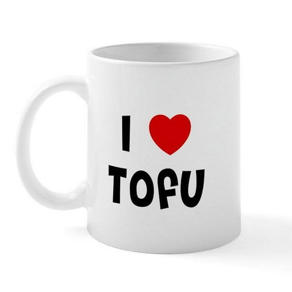 CafePress - I * Tofu Mug - 11 oz Ceramic Mug - Novelty Coffee Tea Cup