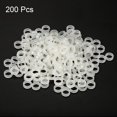 thumbnail image 3 of Unique Bargains Rondelle d'Espacement, Lot de 200 Nylon 5mm ID x 7mm OD x 2mm L pour Vis M5, Blanc, 3 of 5