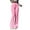 Pink, variant on Bibifish Womens Yoga Pants Teal Wide Flare Leg Yoga Pants High Waist Smooth Fabric Breathable Workout Casual & Evening Elegant Pants
