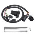 thumbnail image 1 of Arnés de conexión rápida interior/cuchilla Uscar Arnés de remolque plano de 7 pines a 4 vías para Ford F150 F250/con conector macho de 7 pines/duradero/plástico/1 juego/negro, 1 of 1