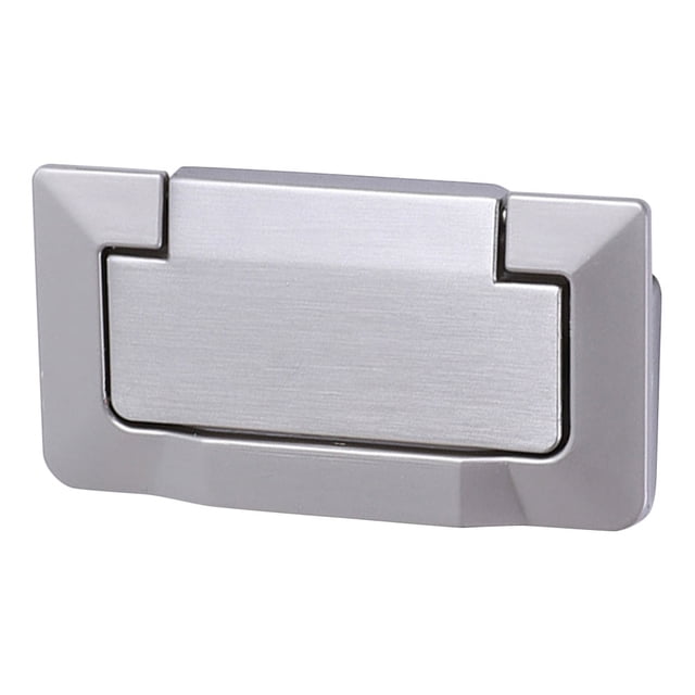 BESTYASH Manija Empotrada Plata Para Puertas Y Cajones Sin Bordes Filosos Con Acabado Liso