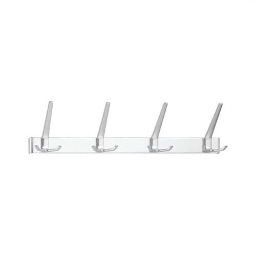 Peter Pepper 4 Hook Extruded Aluminum Coat Rack