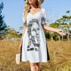 thumbnail image 4 of Vestido de manga corta Rafael 'RAFA' Nadal 22 Grand Slams trajes de verano para mujer vestido de hada, 4 of 7