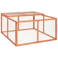 thumbnail image 1 of vidaXL Rabbit Hutch 124x120x60 cm Solid Firwood, 1 of 5
