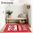 thumbnail image 3 of ODIKA 4'x6' Machine Washable Non-Slip Area Rug, Circus Carnival Big Top Performance Acrobatic Show Floor High Traffic Rug, Red, 720854, 3 of 7