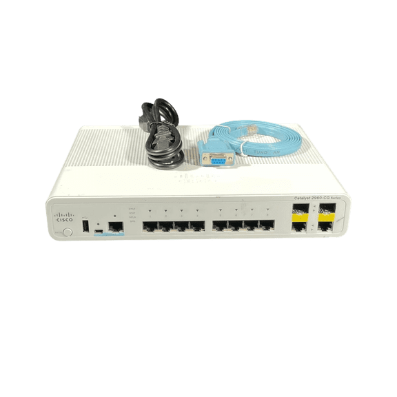 Restored Cisco WS-C2960CG-8TC-L 8 Port LAN Base Compact Switch (Refurbished)