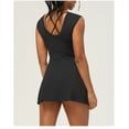 thumbnail image 2 of Top-kevin Womens Tank Tennis Golf Dress with Built-in Bra Shorts Cross Backless Twist Front Hem Athletic Dresses, 2 of 8