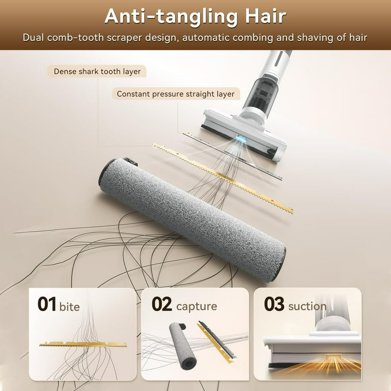 JONR ED12 Lite Wet Dry Vacuum Cleaner, 1mm Edge Cleaning