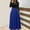Blue, variant on Deal for Days Holiday Decor Ofreoo Women's Fashion Solid Long Sleeve Round-neck Pullover Patchwork Dress Womens Fall Fashion 2024