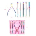 thumbnail image 2 of Amdohai Ensemble de 6 Pcs de Coupe-Cuticules en Acier Inoxydable, Tondeuse à Cuticules à Double Extrémité, Pousse-Cuticules, Coupe-Cuticules, Enlève-Peaux Mortes pour Manucure et Pédicure, 2 of 7