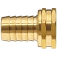 thumbnail image 2 of Homebrewstuff Brass Garden Hose Swivel Fitting, Connector, 1/2" Barb x 3/4" Female Hose, 2 of 4