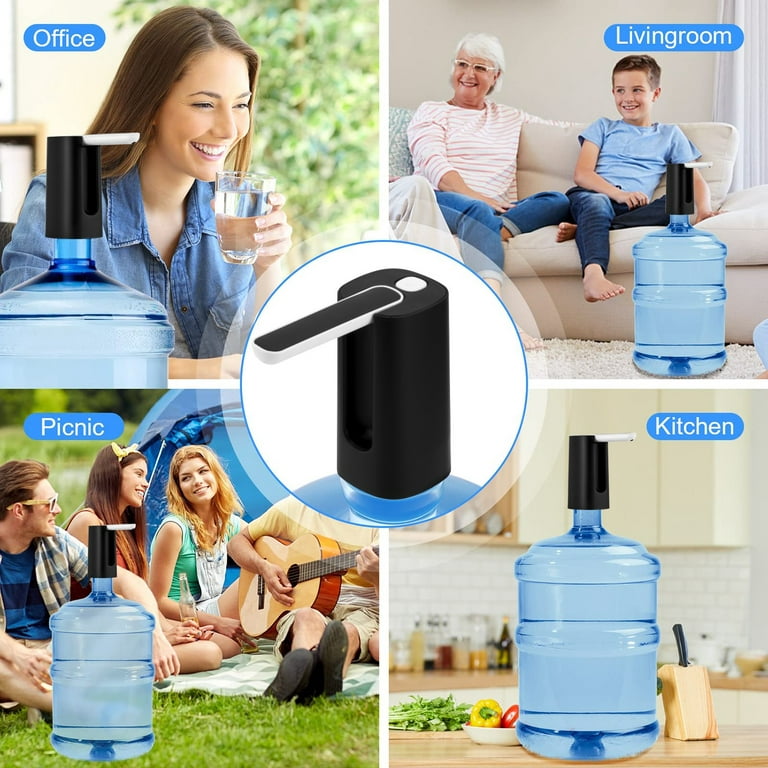 Water Dispenser 5-Gallon , Foldable Automatic Electric Drinking Water Pump  USB Rechargeable Water Bottle Pump for Home Kitchen Office Outdoor Use 