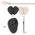 thumbnail image 2 of Almohadillas para el antepié DR JK, plantillas metatarsales, 2 pares, negro y beige, 2 of 5