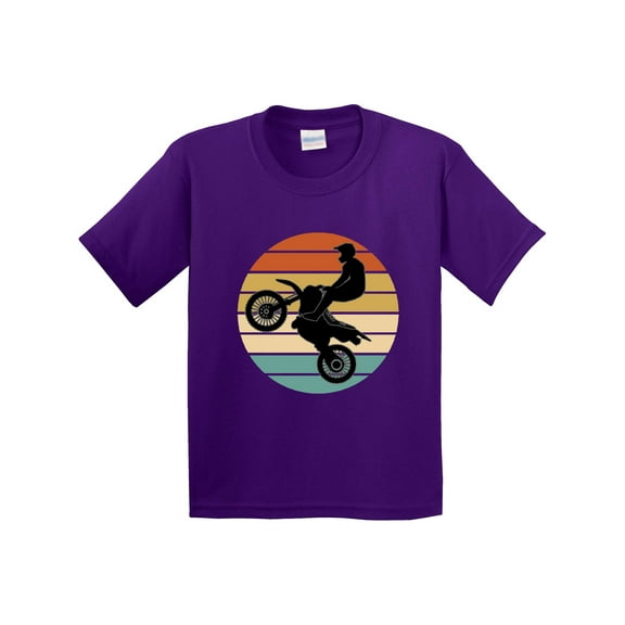 Inktastic Dirt Biking Motocross Retro Youth T-Shirt