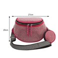 thumbnail image 2 of POINTERTECK Rhinestone PU Chest Bag Fashion Lady Crossbody Bag with Small Purse (Green), 2 of 9