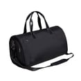 thumbnail image 3 of Bolsa de lona para ropa con compartimento para zapatos, para llevar durante la noche, de gran capacidad, para hombres Poliéster marrón, 3 of 9