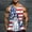White, variant on HaoXianJian Men's Casual USA Flag Tank Tops 4th July Independence Day USA Flag Sleeveless Casual Running T-Shirt Gym Workout Patriotics Tees Going Out Tops Plus Size S-4X