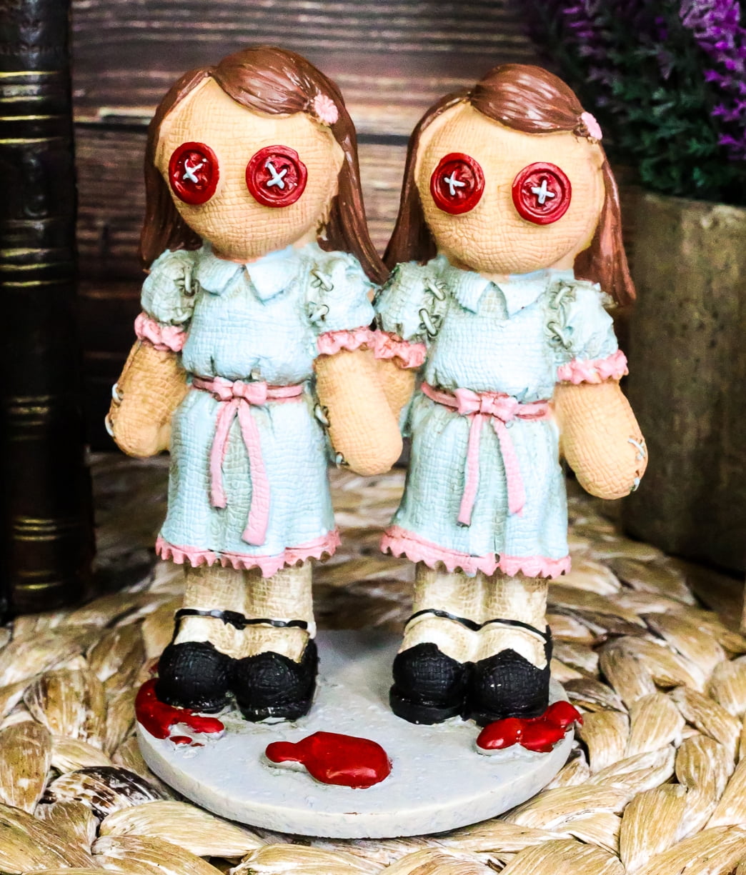 Halloween Pinheadz The Shining Grady Twins Monster With Voodoo Stitches Figurine