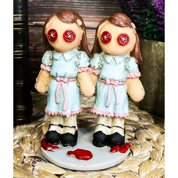 Halloween Pinheadz The Shining Grady Twins Monster With Voodoo Stitches Figurine