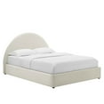 thumbnail image 5 of Resort Performance Velvet Arched Round Full Platform Bed in Alabaster, 5 of 10