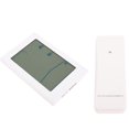 thumbnail image 1 of Thermometer Clock, LCD Display Battery Operated Weather Clock Humidity  for Outdoor, 1 of 7