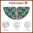 thumbnail image 4 of Daiia Cartoon Poodle Dog Drawing Merry Christmas Tree Skirt , Xmas Large Lace-up Tree Skirt, Santa Snowflakes Rustic Home Decorations New Year Party Farmhouse Decor-36", 4 of 7