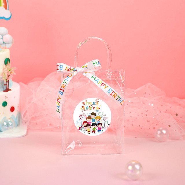 Bolsa de regalo transparente Advanced Sense, bolsa de regalo de cumpleaños, bolsa de dibujo para niños, bolsa de regalo de graduación escolar