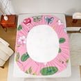 thumbnail image 5 of Castle Fairy Child Teens Cartoon Frog Butterfly Bed Sheets,Cute Mushroom King Sheets, 5 of 7