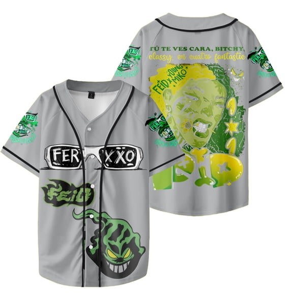 Ferxxo Nitro Jam Underground Tour Merch Jersey Feid Ferxxocalipsis Baseball T-shirts Summer Unisex Fashion Streetwear