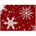 thumbnail image 6 of Christmas Placemats Set of 6 Snowflake Xmas Placemats Table Mats Xmas Linen Dining Table Mats Placemats Winter Table Mats for Kitchen Party Decor 12x18 Inch (Set of 6, Snowflake), 6 of 6