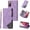 Diamond Purple, variant on Wallet Case for Samsung Galaxy S20 FE 5G, Vintage Premium PU Leather Cover Flip Case with Card Slots Magnetic Closure Zipper Pocket Kickstand Handbag with Hand Strap - Diamond Purple