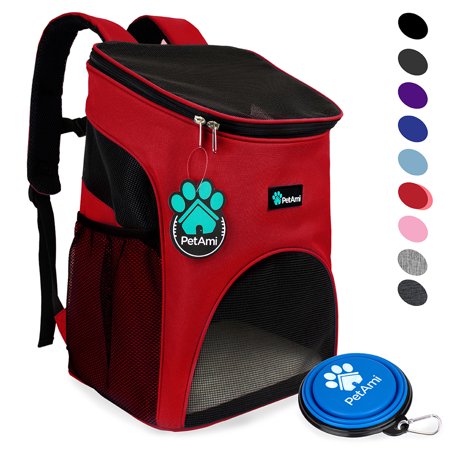 UPC: 0819594021557 | PetAmi Premium Pet Carrier Backpack  Red
