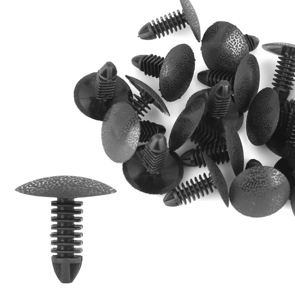 20 Pcs 4mm Hole Dia Plastic Bolt Rivets Fastener Car Door Trim Panel Clips Black for Nissan