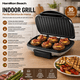 thumbnail image 3 of Parrilla Eléctrica Hamilton Beach Indoor Grill con Superficie Antiadherente y Capacidad para 6 Hamburguesas 1200W, 3 of 8