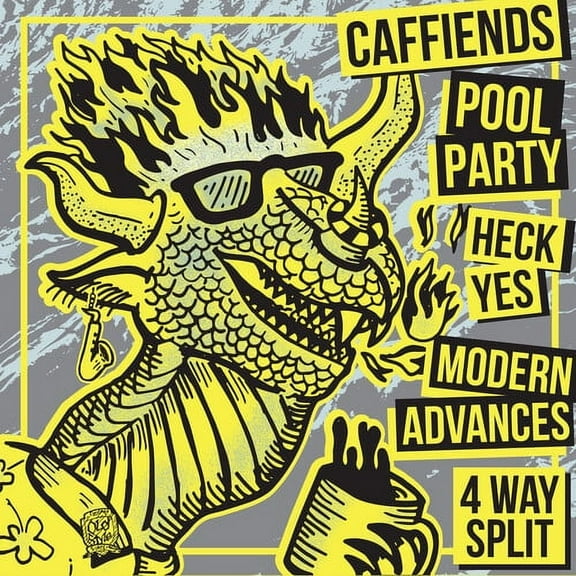 Caffiends / Heck Yes / Modern Advances - 4 Way Split - Rock - Vinyl