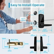 Smart Lock,Keypad Door Lock with Handle,Keyless EntryDoor Lock,Biometric Fingerprint Door Lock,ElectronicDigital Door Lock,Code Door Lock for Front/interiorDoor,Door Handle,Deadbolt Alternative