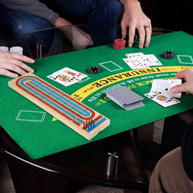 Juego de tablero de cribbage de madera tradicional, juego de mesa clásico, 1 Juego