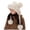 White, variant on Girls Plush Faux Fur Trapper Cap with Bear Ears Pompom Ear Flaps Warm Winter Hat on Snowy Outdoor Days White Size 2-8 Years