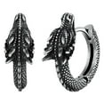thumbnail image 6 of Stainless Steel Dragon Hoop Earrings Stainless Steel Ear Studs Unisex Jewelry Stylish Accessory for Party and Daily Use, 6 of 11