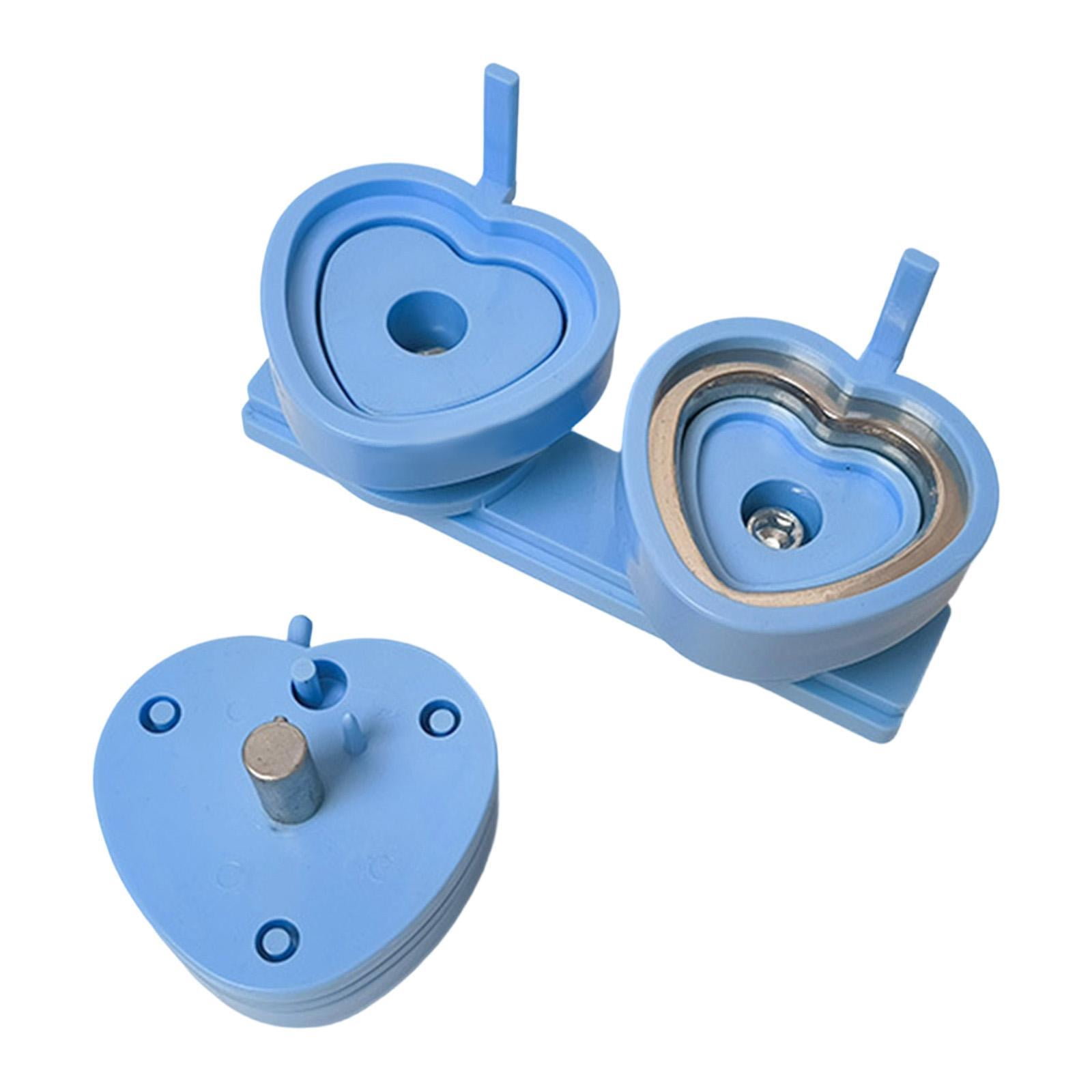 FVDPWYE ABS Plastic Badge Maker Die Mold Kit for Button Badge Press Machine and Creative Light Blue