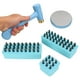thumbnail image 5 of Kit De Estampado De Metal, Punzón De Números Del Alfabeto, Herramientas De Joyería DIY, Estampado De Metal En Blanco Con Martillo, Bloque De Banco De Acero Para Madera Cergrey Jewelry Stamping Working Tools, 5 of 8