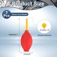 thumbnail image 2 of Uxcell Soft Tip Air Blower Dust Blaster, 3 Pcs Rubber Bulb Air Pump Dust Blower Cleaner Cameras Lens Cleaning Tool with Long Nozzle for Camera Lens Computer Keyboard, Red/Yellow, 2 of 6