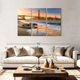 thumbnail image 2 of Elephant Stock Sunset At Golden Gate Bridge Wall Art - Horizontal Multi Panel Canvas - Living Room Wall Decor - Architecture Multi Panel - Orange And Teal Decor - 74" x 48", 2 of 8