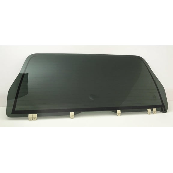 NAGD Power Drop Down Back Tailgate Window, Heated, Compatible with Toyota Sequoia 2001-2007, Dark Gray/Black (Factory Privacy Tinted), Tempered Glass, SUV, Rear