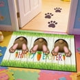 thumbnail image 5 of NWOKYZGH Easter Egg Bunny Door Mat Kitchen Mats, Indoor Outdoor Rugs, Cushioned Anti Fatigue Absorbent Kitchen Rug, Non-Slip Standing Desk Mat, Front Door Rug for Floor, Bathroom, Sink, 5 of 6