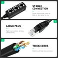 thumbnail image 4 of KAKOWELY rj45 splitter RJ45 Ethernet Splitter Cable 1 Male to 3 Female Network Extension Cable Adapter (Random Interface)2.76"X0.79"X0.79", 4 of 5
