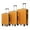 Black Orange, variant on 20"/24"/28" 3 pcs/set in ABS Spinner Wheel Luggage, Carry on Suitcase, with Cup Holder & USB Port & Phone Holder (Yellow)